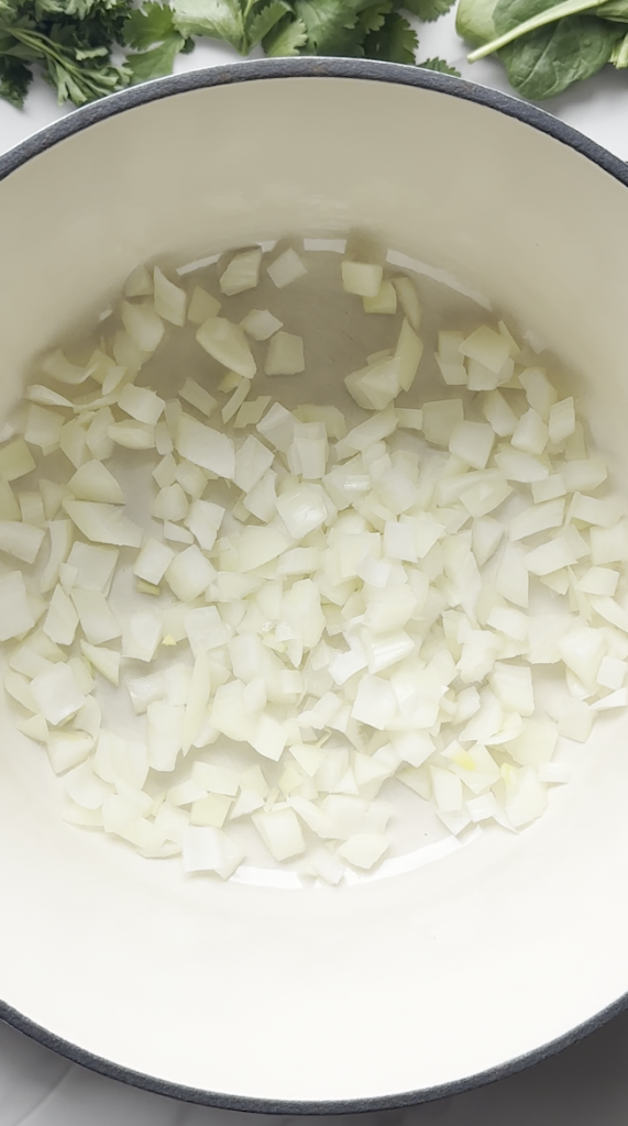 sautéing onions for Ash/Aush